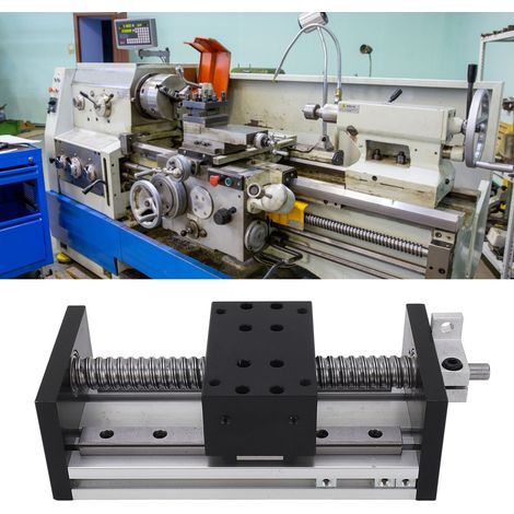 Table coulissante à double guidage linéaire 80 avec manivelle, actionneur de mouvement linéaire CNC à course de 100 mm, axes XYZ linéaires (1/5)