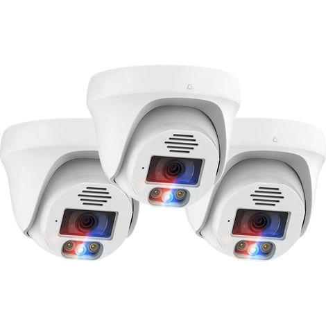 Caméra de sécurité, résolution haute de 5MP, vision nocturne intelligente IR, 3PCS 8MP CAM B (1/2)