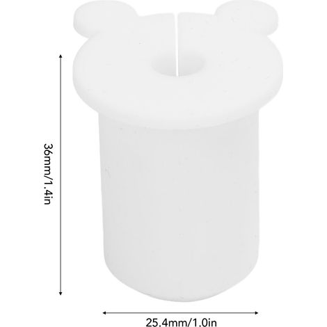 Ortviai Douille de passage murale en silicone pour câble satellite et Ethernet – 10 pièces, diamètre 25,4 mm, blanc (1/4)