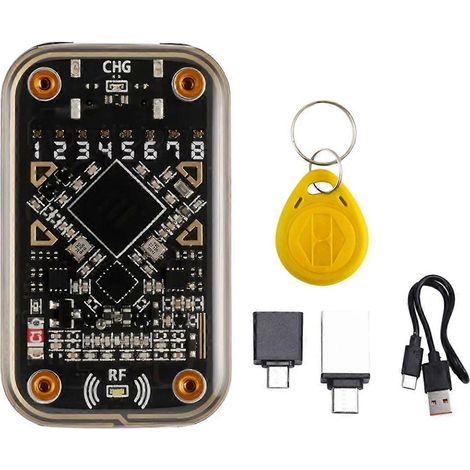 Lecteur de puces RFID + porte-clés Chameleon Ultra, émulateur de cartes à puce sans contact 125 kHz 13,56 MHz, décodage de badges (1/5)