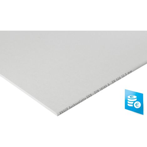 Knauf Miniboard Gipskarton-Bauplatte 1200 x 600 mm, 12,5 mm Gipskartonplatte