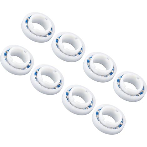 8 roulements de roue pour robot de piscine Zodiac Polaris C 60 : fonctionnement fluide, empêche la déformation, pièce détachée pour robot de piscine 180/280. (1/5)