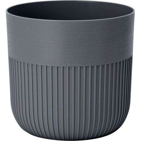 Runder Blumentopf - GARDEN ID - Luca Grande - Ø 30 - 17 L - H 30 cm - Anthrazit