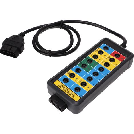 Détecteur de protocole OBDII 16 broches, boîtier de dérivation OBD2, test rapide des signaux, accès facile au monitoring, boîtier de test auto. (1/5)