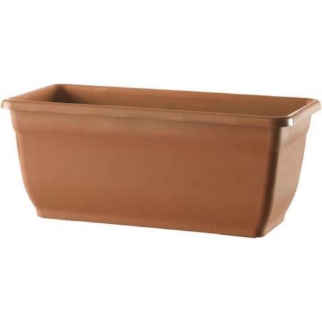 Vaso ''Cassetta portofino'' con riserva d'acqua vaso rettangolare da giardino per piante e fiori -40 cm / Bruno