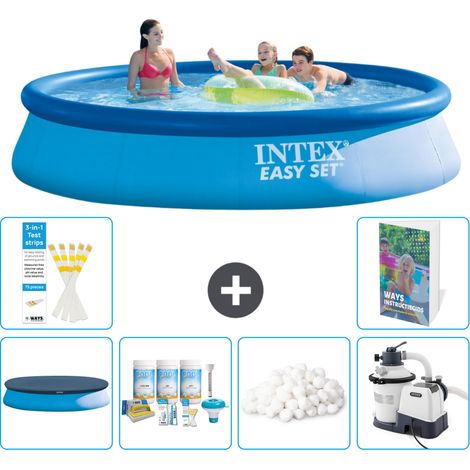 Intex Piscina Easy Set Rotonda - 396x84 cm - 7-pezzi  S15