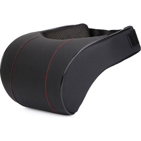 Coussins D'appui-tête de Voiture, Oreiller Cervical pour Siège Auto, Souple Coussin de Nuque Support Appui-tête en Mousse à Mémoire de Forme Coussin Conducteur, 1 Pièce, Noir (1/4)