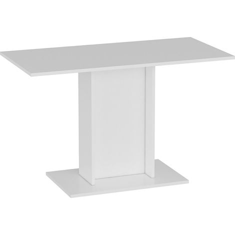 Mesa de comedor para 4 personas 75 x 120 x 60 cm blanca 030008700