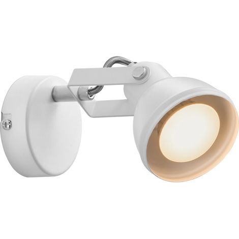 Applique murale ASLAK Métal Blanc, H.10.5 - IP20 - GU10 /Nordlux Intérieur (1/4)