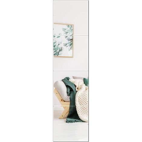 30cm x 30cm x 1.5mm Ultra-Thin Glass Mirror Sticker, 4 Pack Adhesive Wall Mirrors, High Definition Explosion-Proof Mirror (1/5)