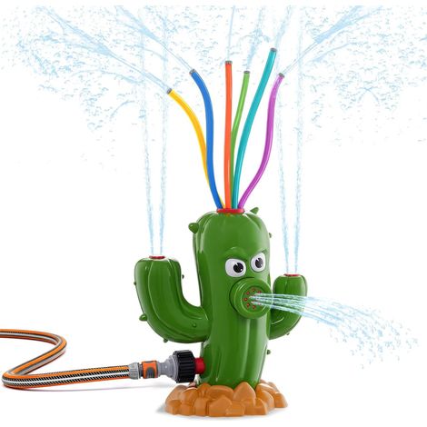 Water Sprinkler for Kids Jeu d'Eau Extérieur Enfant – Arroseur à Jet d'Eau Enfant, Adorable Cactus qui Pulvérise de l'Eau – Installation Facile, Jeu Estival Amusant pour l'Extérieur (1/5)