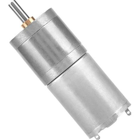 1 moteur à engrenages métalliques basse vitesse 25 mm CC 12 V 25GA - 370 pour serrure électronique (1/4)