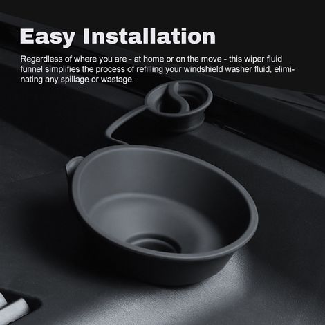 Entonnoir de liquide d'essuie-glace en silicone pour lave-glace compatible avec 2017-2023. (1/4)