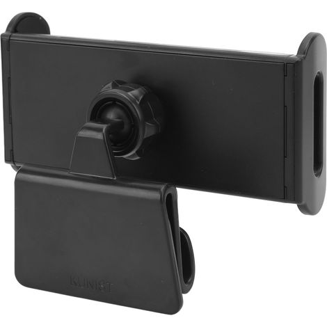 Support téléphone pour siège arrière auto, fixation appuie-tête 360° pivotable, noir, compatible tablette, remplacement pour Tesla Model 3 et Y (1/5)