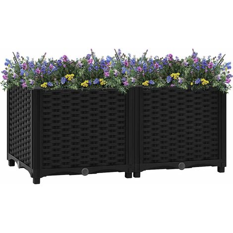 vidaXL Raised Bed 80x40x38 cm Polypropylene