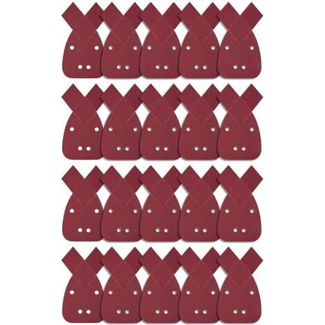 20 Pièces Feuilles Abrasives Triangles Feuilles de Ponçage 180 Grain Mouse Sanding Sheet Papier Abrasif pour Black and Decker Detail Palm Sander (1/5)