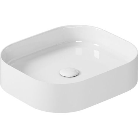 Lavabo Smartb appoggio cm.45x38 rettangolare bianco lucido di (1/2)