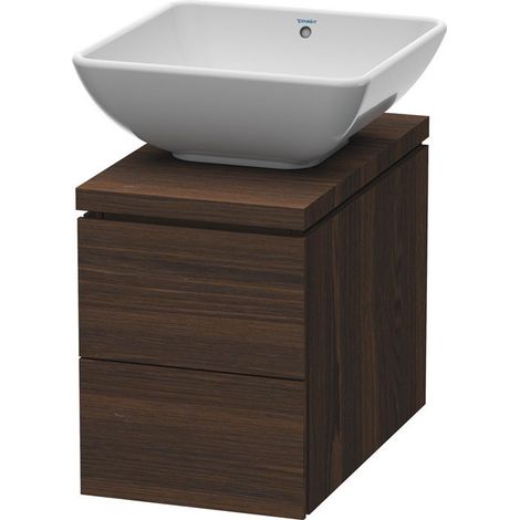 Meuble sous-vasque L-CUBE 320x547x400mm noyer geb