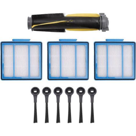 Reinigungsset für den Shark IQ RV101 Staubsauger: ABS-Gehäuse, hocheffizienter Luftfilter für Partikel und 6 Seitenbürsten.