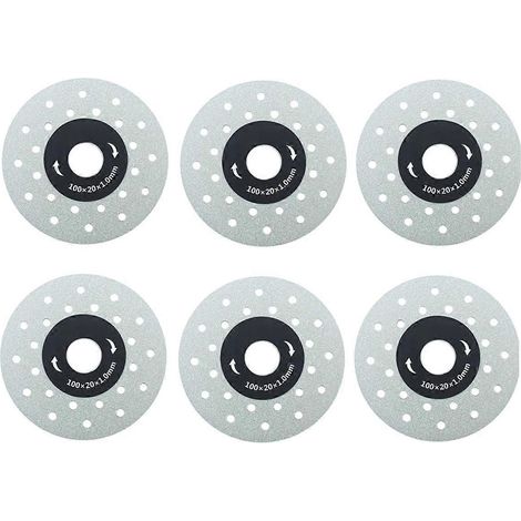 Disque de coupe diamanté poreux élargi de 100 mm (4 pouces) pour dalles de roche, lame de scie ultra-mince (1/4)