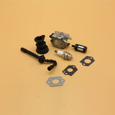 Kit de pièces détachées pour tronçonneuses thermiques STIHL MS250, MS230, MS210, MS 025, 023 et 021 : tuyau d'essence, filtre, joint et bougie.-AquaForge