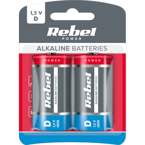 BAT0064B VIPOW LR20 piles alcalines 2 pcs/bl. (1/2)