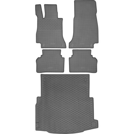 Juego de alfombrillas de goma para coche y maletero para Mercedes Clase E W213 Sedán desde abril de 2016.