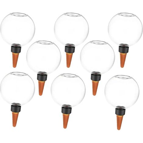 Boule D'irrigation - Lot De 6 - Céramique Et Pp - Arrosage Automatique 500ml - Intérieur Et Balcon - Transparent (1/5)