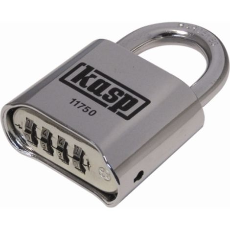 Kasp K11750D Vorhängeschloss 50 mm Silber Zahlenschloss (1/2)