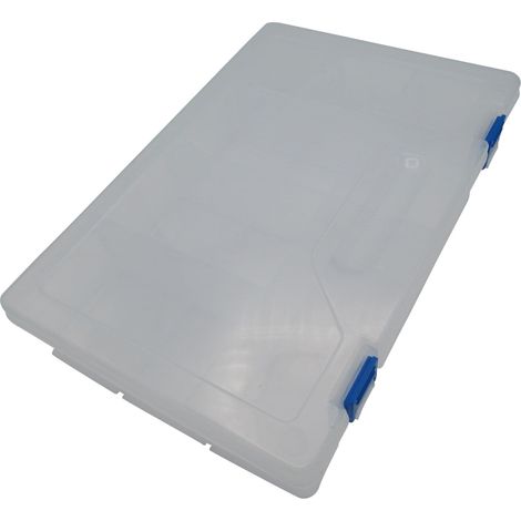 Plastic Compartment Storage Box 10 Slots (Organiser Fishing Tackle Small Craft Removable) (1/5)