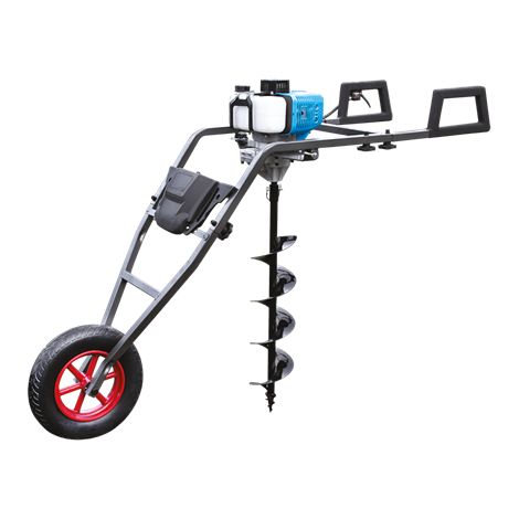 LEMAN - Ahoyadora Térmica LOTAR053, 52 cm³, 1700 W, Carretilla para Facil Transporte, Brocas Ø 300 mm Máx (1/2)
