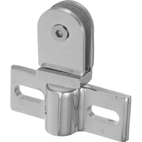 Bisagras de acero inoxidable para puertas de ducha de cristal, bisagras giratorias, accesorios de montaje de alta resistencia para una fácil instalación en baños. (1/4)