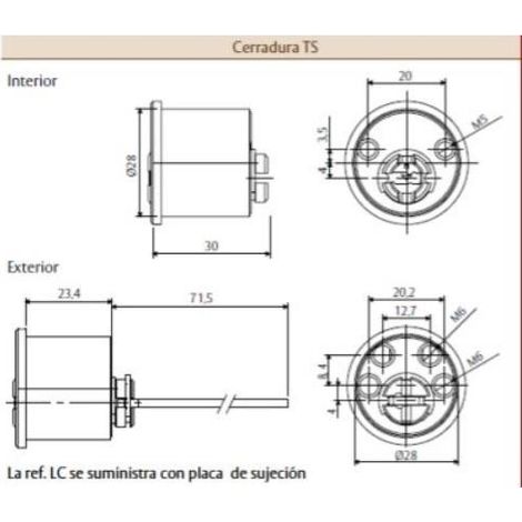 TESA Cilindro di Sicurezza Tondo Regolabile T60T6TS-RF-LC
