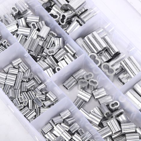 315 manchons de sertissage en aluminium M1.2 M1.5 M2 M2.5 M3 M4 M5 M6 - Quincaillerie (1/5)
