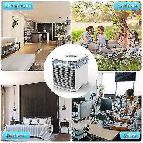 Nexfan Portable Air Conditioner Fan With 7 Colors Led Light,white (1/5)