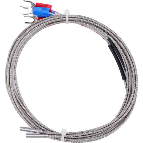 4 Pièces Thermocouple Type K pour Imprimante 3D, Capteur de Température Thermistance 3x15x1000mm (1/5)