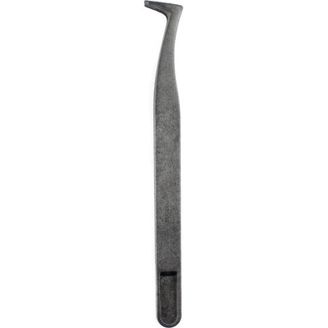 JF-S16 Anti-Static Carbon Fiber Angled Tweezers (Color: Black) (1/3)
