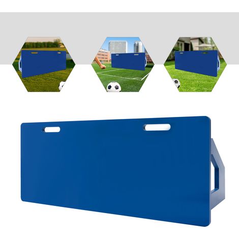 Planche de rebond de football 100 x 40 cm, panneau de rebond portable en polyéthylène haute densité avec 2 angles réglables, planche de rebond pour passe, tir et contrôle (1/5)