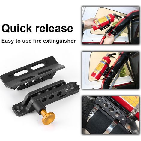 Verstellbare Nylon-Halterung für Flaschen/Feuerlöscher, kompatibel mit Jeep Wrangler, Polaris, Honda, Yamaha, Arctic Cat... Gold (1/5)