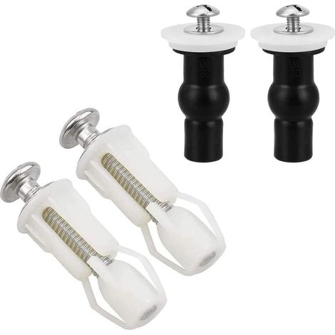 Toilet seat fixing screws – Set of 4 screws + stainless steel nuts, compatible with most toilet seats (1/5)