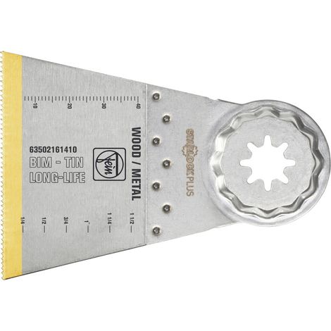 FEIN Sägeblatt E-Cut Bi-Metall mit TiN-Beschichtung, Länge 50 mm, Breite 65 mm, VE 1