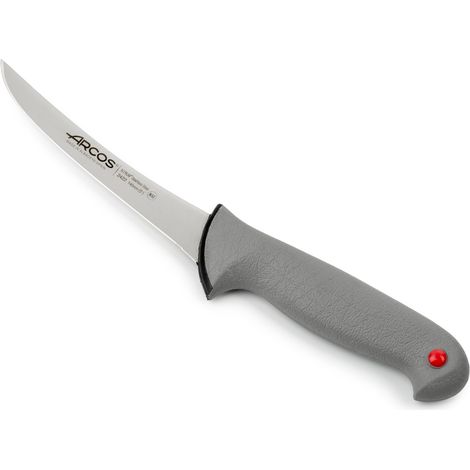 Coltello Boner Arcos Colore - Prof 242200 in acciaio inox Nitrum e mango ergonomico Polipropilene e lama 14 cm, coperchio del display