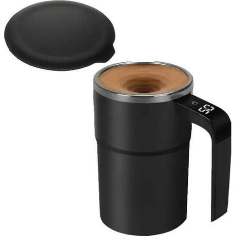 1 Mug chauffant, agitation automatique, contrôle température, acier inoxydable 304, bureau voyage (1/5)