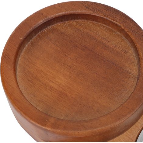 Plateau à verres à whisky rustique en bois, plateau à cigares avec fente, décoration ovale pour la maison ou le bureau, avec cendrier. (1/5)
