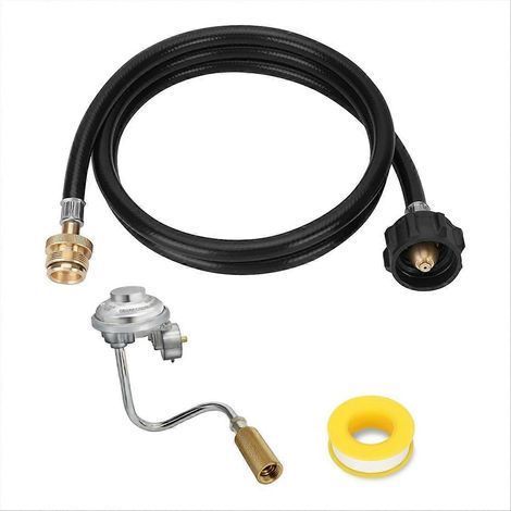 Régulateur de cuisson pour barbecue de voyage avec tuyau adaptateur pour propane (1/5)