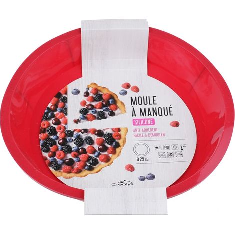 Crealys - crealys moule à tarte silicone 25x4.5cm - 513010 -