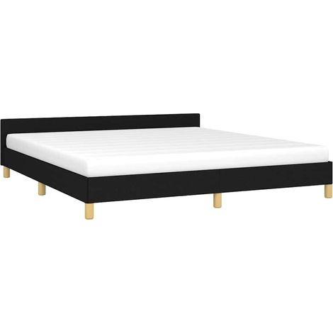 Giroletto senza Materasso Nero 180x200 cm in Tessuto vidaXL (1/4)