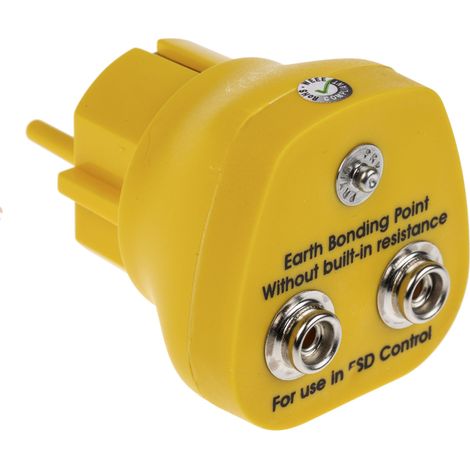 Fiche de mise à la terre, 2 pressions 10 mm Prise femelle 4 mm, Adaptateur chargeur ( Prix pour 1 ) (1/4)