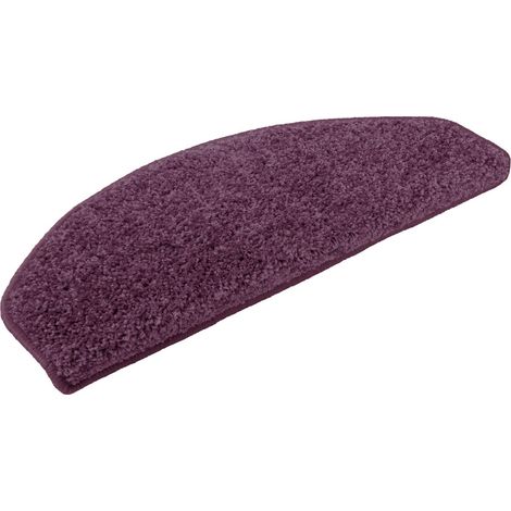 Shaggy-Stufenmatte Barcelona Lila 115 Halbrund 23,5 x 65 cm (1/5)