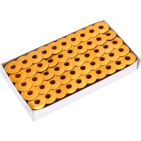100Pcs Aluminum Bobbins Golden Replacement for Lockstitch Sewing Machine Accessories40264A Flat (1/5)